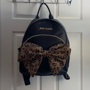 Betsey Johnson Cheeta Bow Backpack